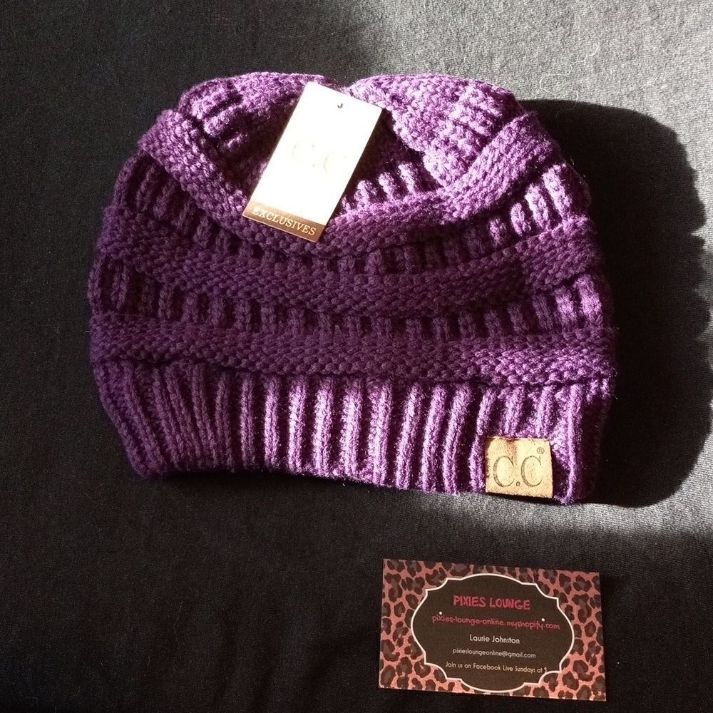 CC Beanie Dark Purple  